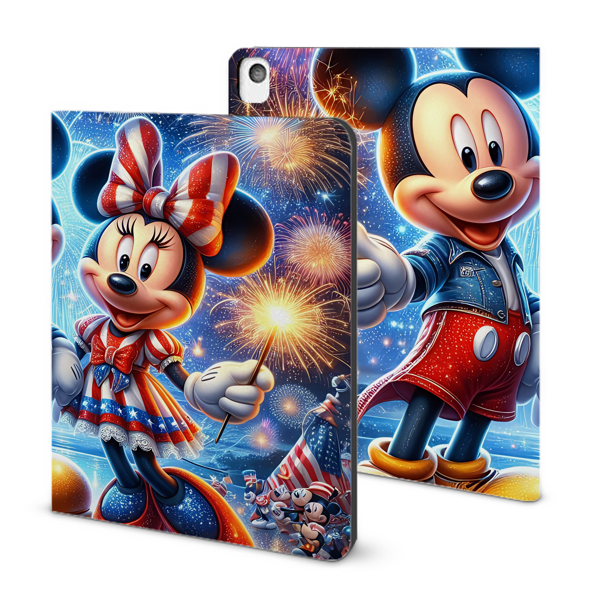 （画像用） ミッキーマウス Mickey Mouse IPadケース ペンホルダー付き ブックスタイルデザイン
